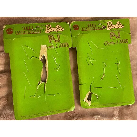 Vintage 1970 Mattel Barbie Teen Fashion Paks Bead Buttons zippers 2 packs Opened - Picture 6 of 8